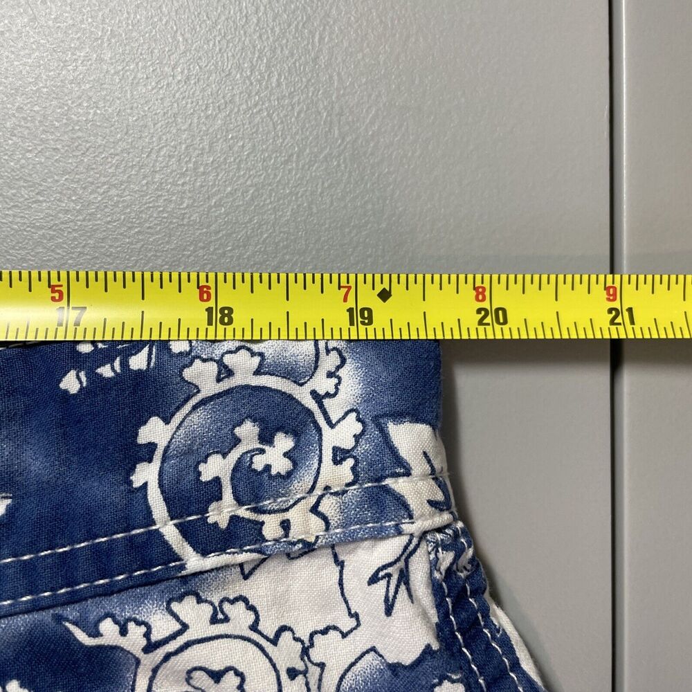 Enyce Clothing Co. Floral Shorts Pockets 90's Hip Hop Blue White Men's Size 40 - Picture 12 of 16
